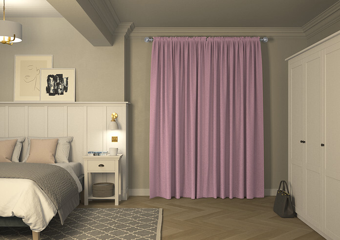 Faux Suede, Pastel Pink - Made to Measure Curtains - Image 7